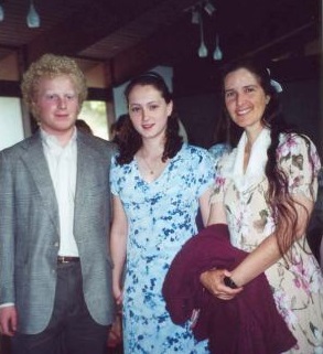 Ben Amster, Anna and Julie Wolf (our  neighbor at our lake) 